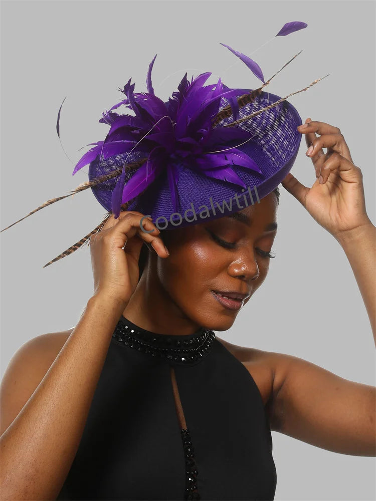 Chapeau Fascinator Vert Élégant pour Femmes – Accessoire de Mariage et Cocktail