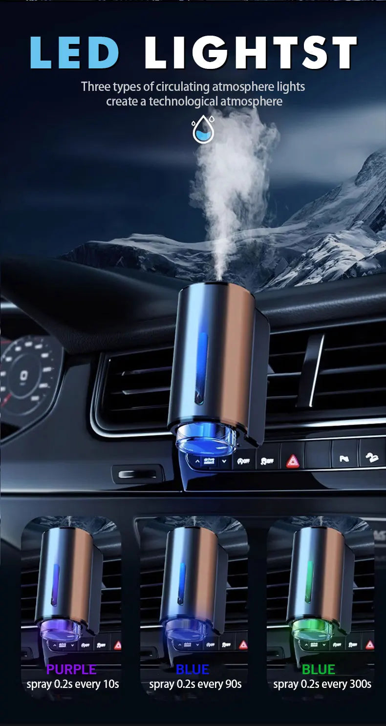 Diffuseur d'Air Électrique pour Voiture – Humidificateur & Désodorisant Aromathérapie