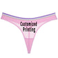 Culotte G-String Femme – Coton, Personnalisable & Design Unique