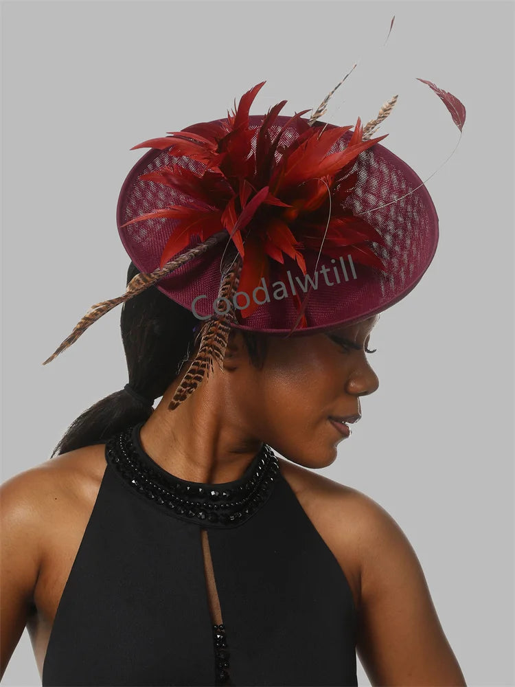 Chapeau Fascinator Vert Élégant pour Femmes – Accessoire de Mariage et Cocktail