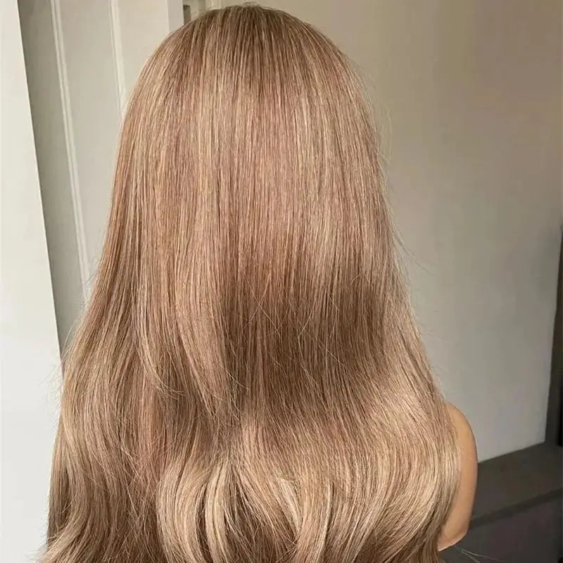 Perruque Femme Naturelle – Blond Miel & Balayage Brun