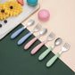Set Vaisselle Bébé – Cuillère & Fourchette en Acier Inox, Pratique