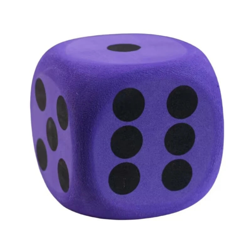 Dés en Mousse Colorés – 80mm, Pour Jeu et Apprentissage Mathématiques