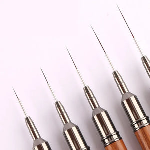 1PC Pinceau d'art à manche en bois rond