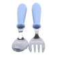 Set Vaisselle Bébé – Cuillère & Fourchette en Acier Inox, Pratique