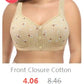 Soutien-Gorge Sans Fil Femme – Coton, Fermeture Avant & Confort