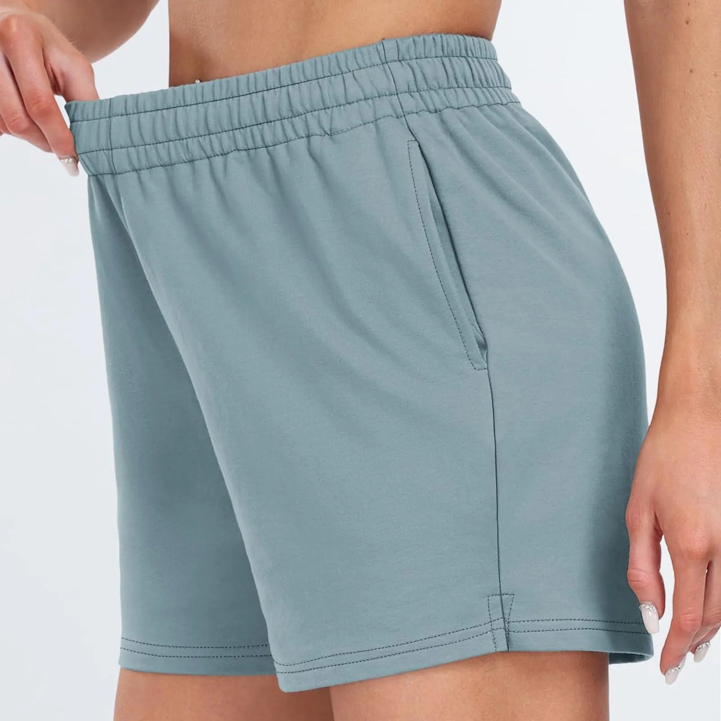 Shorts Femme – Taille Haute, Confortable & Poches