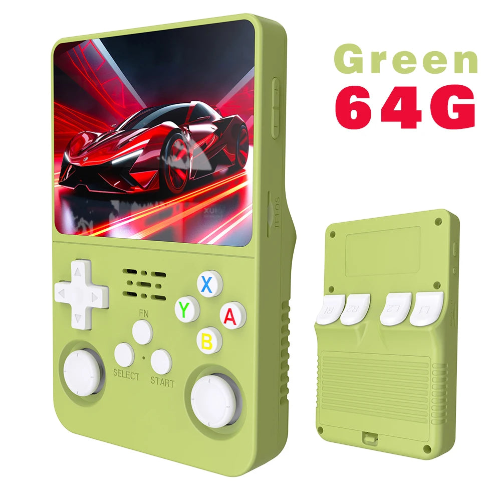 Console Portable R36S Retro – 3.5" IPS, 64GB/128GB, Cadeau Enfant