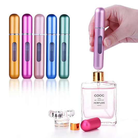 Flacon Parfum Refillable 5ml – Voyage & Distributeur Pression