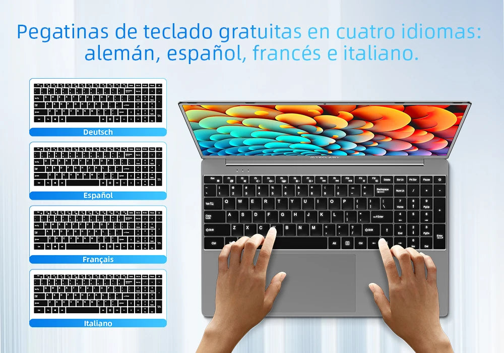 Teclast F16 Pro 15,6" Laptop, Intel N95, 12GB/16GB RAM, 256GB/512GB SSD, 1920x1080, Clavier rétroéclairé, mini-HDM