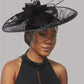 Grand Chapeau Fascinator avec Plumes – Élégance Derby, Mariage & Cérémonie