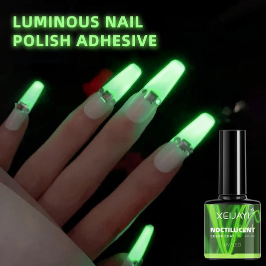 8ml Luminous Top Coat Vernis à Ongles Gel Fluorescent