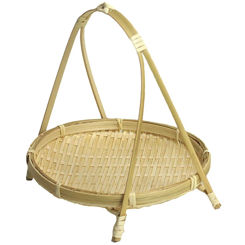 Panier à Paille en Bambou Tissé Rack en Osier