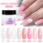 MEET ACROSS 10g poudre acrylique transparente rose blanc polymère professionnel pour extension d'ongles français nail art pas besoin de lampe durcissement