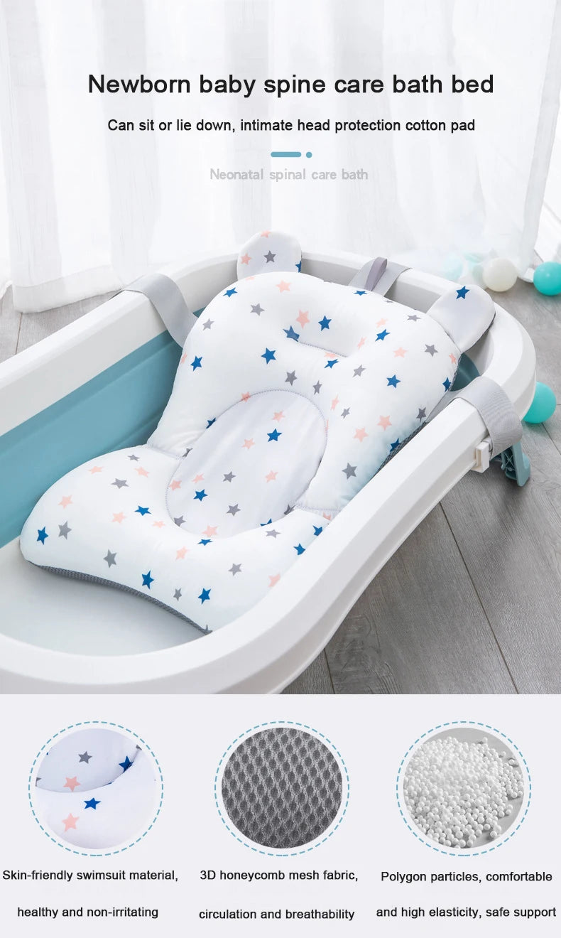 Tapis Bain Bébé – Portable, Antidérapant & Confort Sécurisé