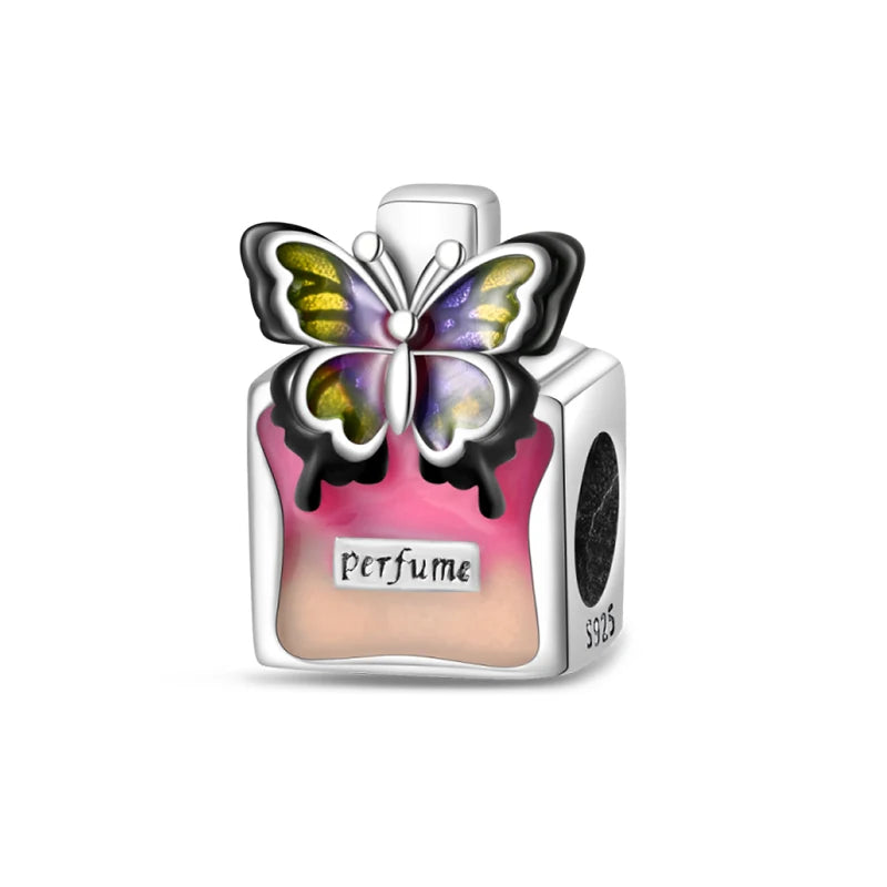 Charm S925 Couronne Parfum Rose