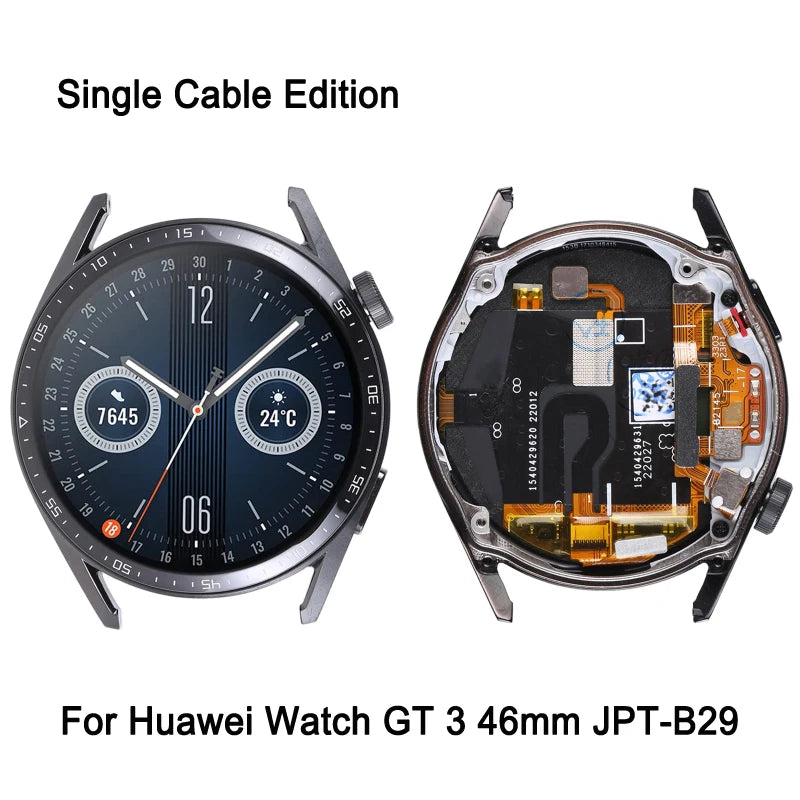 Ecran AMOLED avec cadre pour Huawei Watch GT