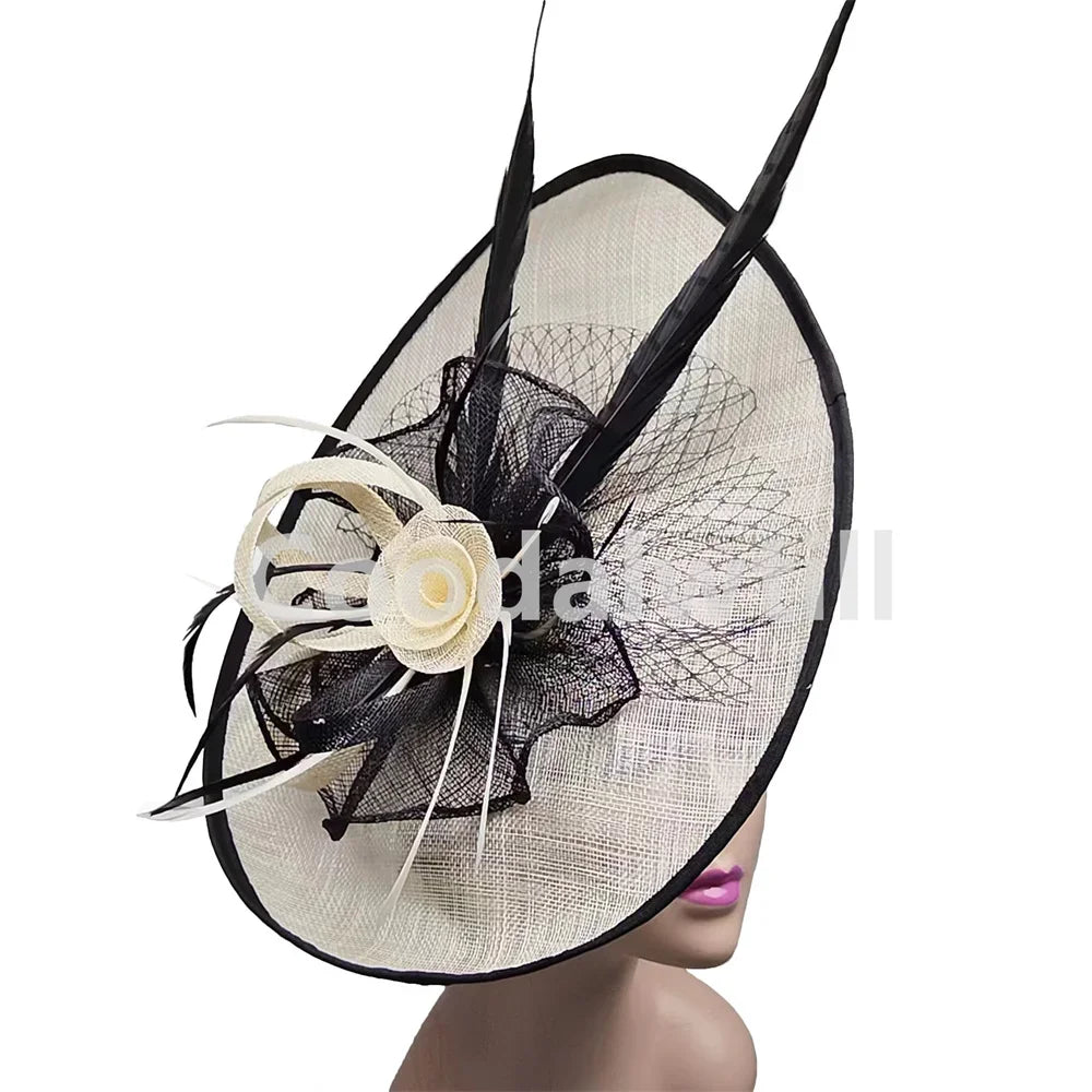 Grand Chapeau Fascinator Derby – Élégance & Raffinement