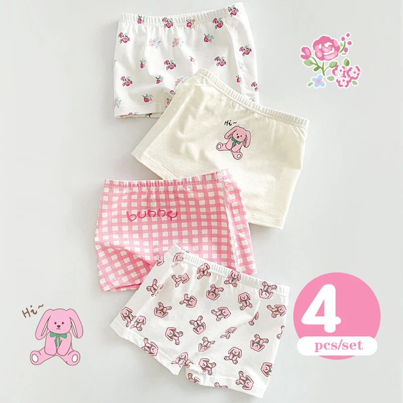 Lot 4 Culottes Filles – Cartoon & Coton, Douces et Mignonnes