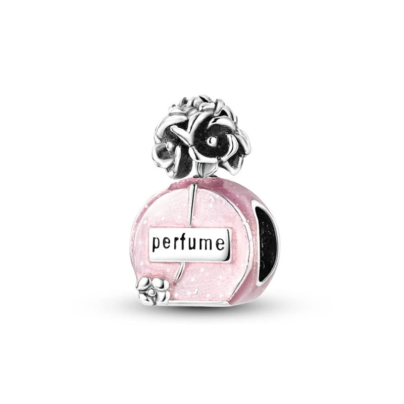 Charm S925 Couronne Parfum Rose
