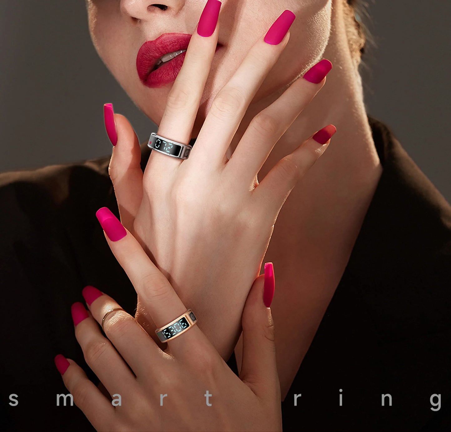 SR08 Smart Ring - LED, Bluetooth 5.1, étanchéité 5ATM