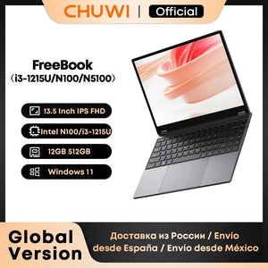 CHUWI FreeBook 2 In 1 Laptop Tablet 13.5" FHD Touch Screen