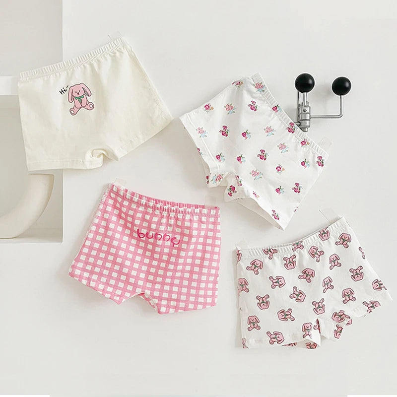 Lot 4 Culottes Filles – Cartoon & Coton, Douces et Mignonnes