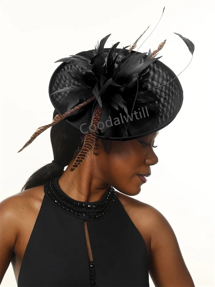 Chapeau Fascinator Vert Élégant pour Femmes – Accessoire de Mariage et Cocktail