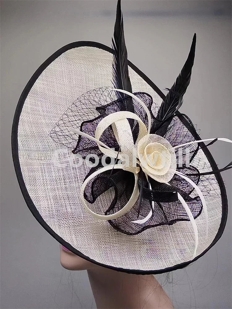 Grand Chapeau Fascinator Derby – Élégance & Raffinement