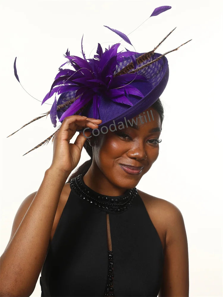 Chapeau Fascinator Vert Élégant pour Femmes – Accessoire de Mariage et Cocktail