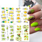 4Pcs Autocollant pour les ongles AVOCADO