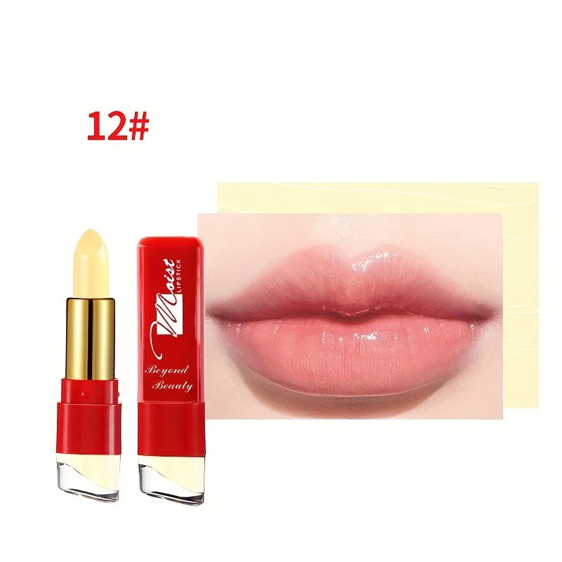 Rouge à Lèvres Crème 12 Couleurs – Hydratant & Longue Tenue