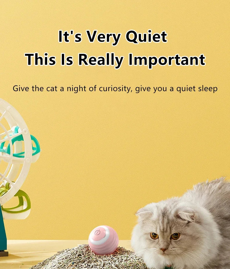 Balle Interactive Intelligente pour Chat – Jouet Automatique à Roulement