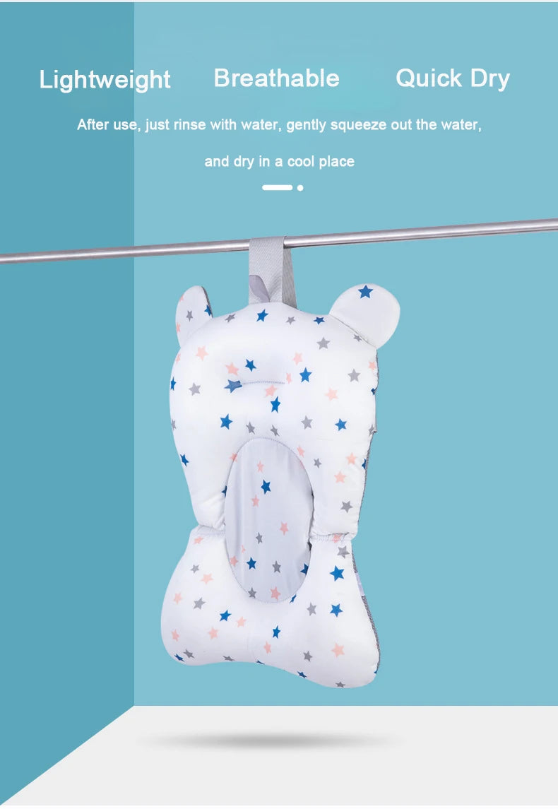 Tapis Bain Bébé – Portable, Antidérapant & Confort Sécurisé