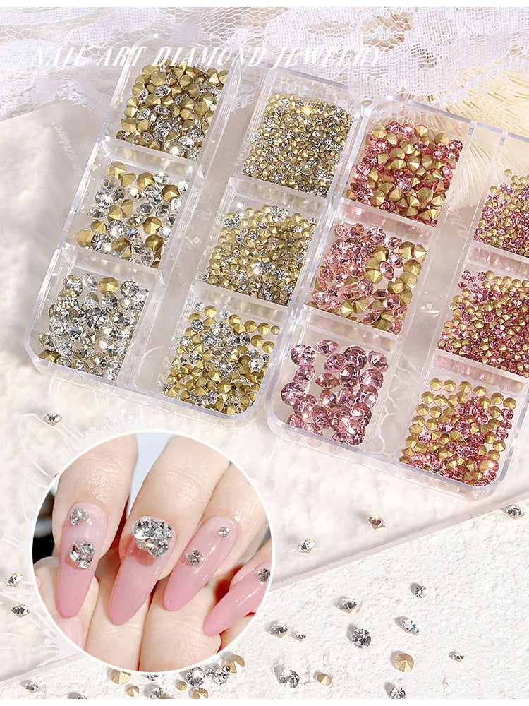 1000PCS SS4-SS20 strass de cristal