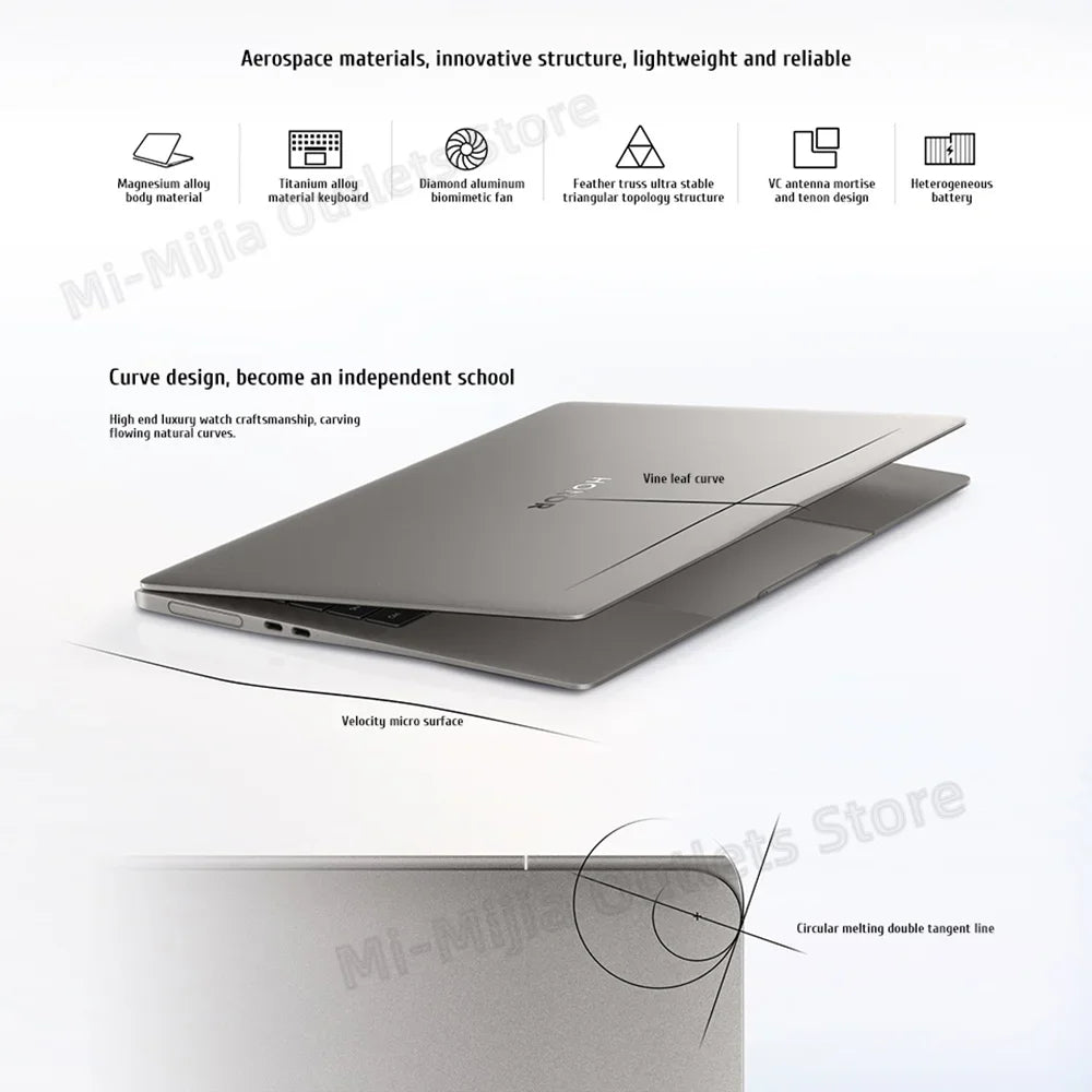 Honor MagicBook Art 14 Snapdragon Edition 1kg, Ultra Thin, 32GB RAM, 1TB SSD, 3.1K Eye Care Screen