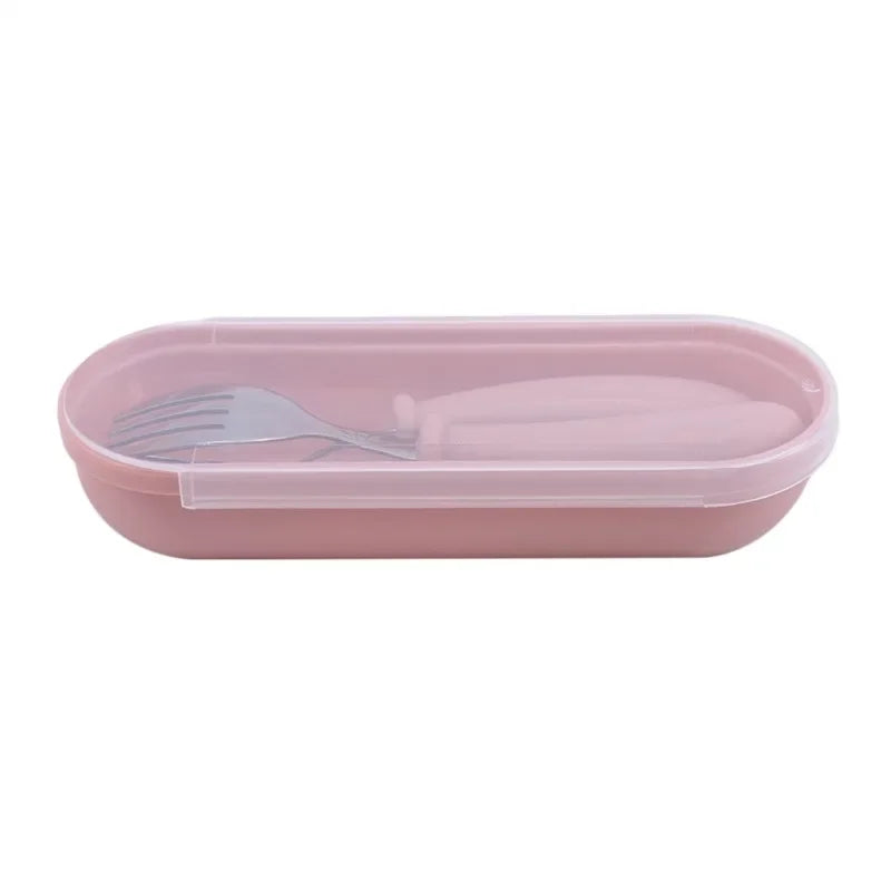 Set Vaisselle Bébé – Cuillère & Fourchette en Acier Inox, Pratique