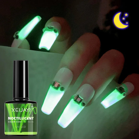 8ml Luminous Top Coat Vernis à Ongles Gel Fluorescent