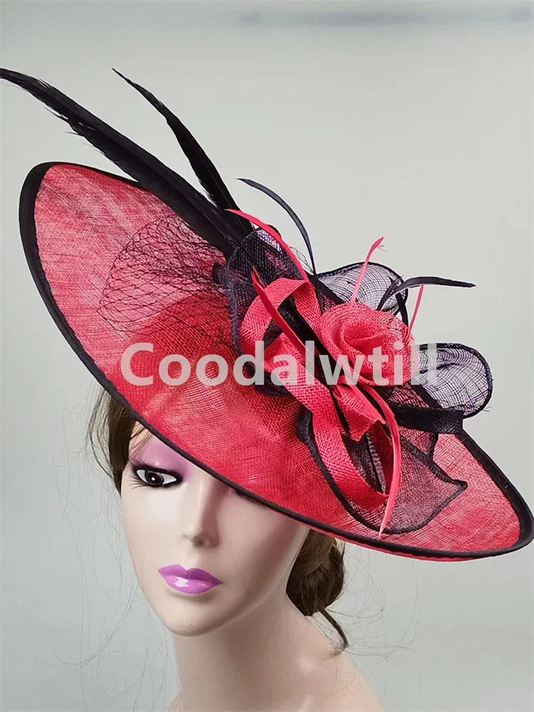 Grand Chapeau Fascinator Derby – Élégance & Raffinement