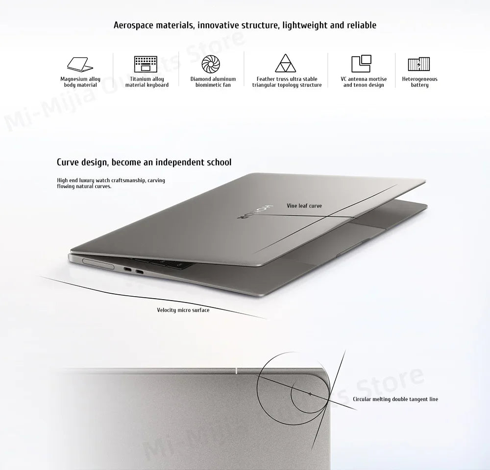 Honor MagicBook Art 14 Snapdragon Edition 1kg, Ultra Thin, 32GB RAM, 1TB SSD, 3.1K Eye Care Screen