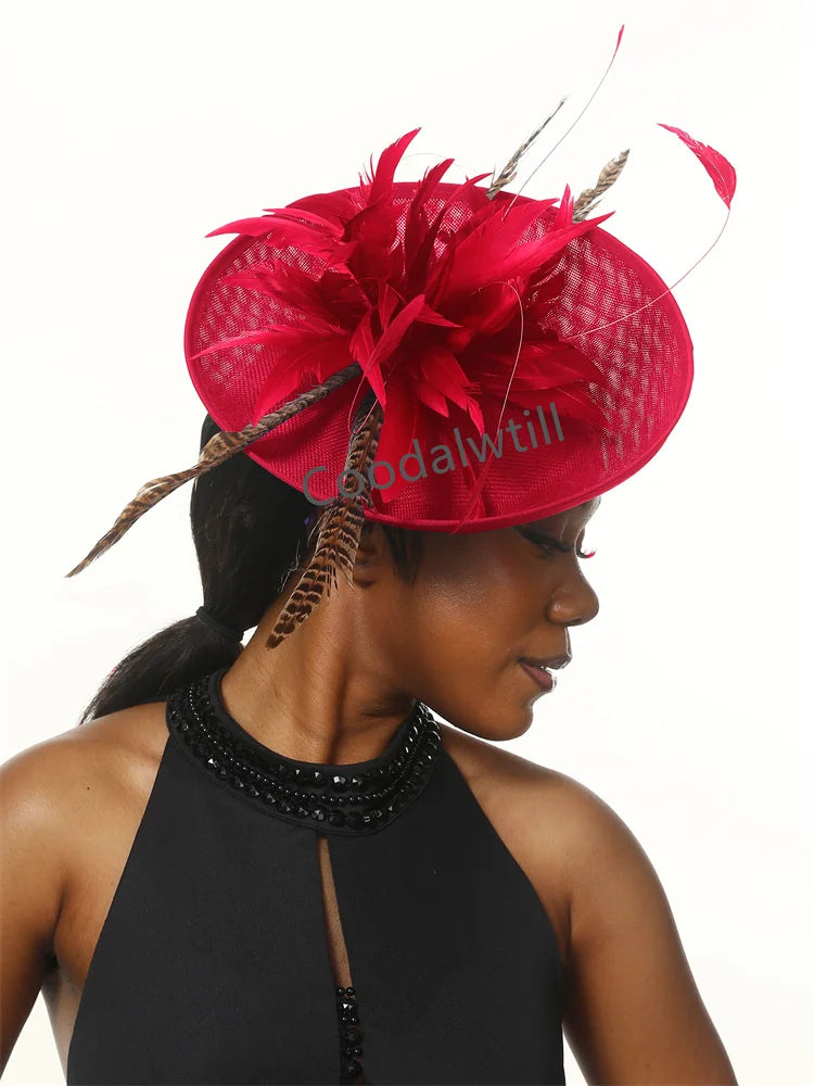 Chapeau Fascinator Vert Élégant pour Femmes – Accessoire de Mariage et Cocktail