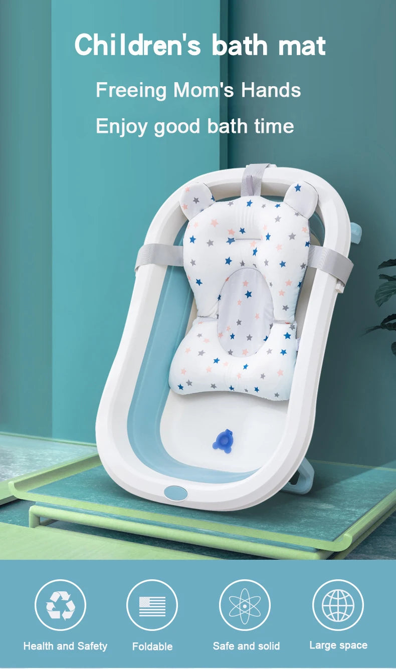 Tapis Bain Bébé – Portable, Antidérapant & Confort Sécurisé