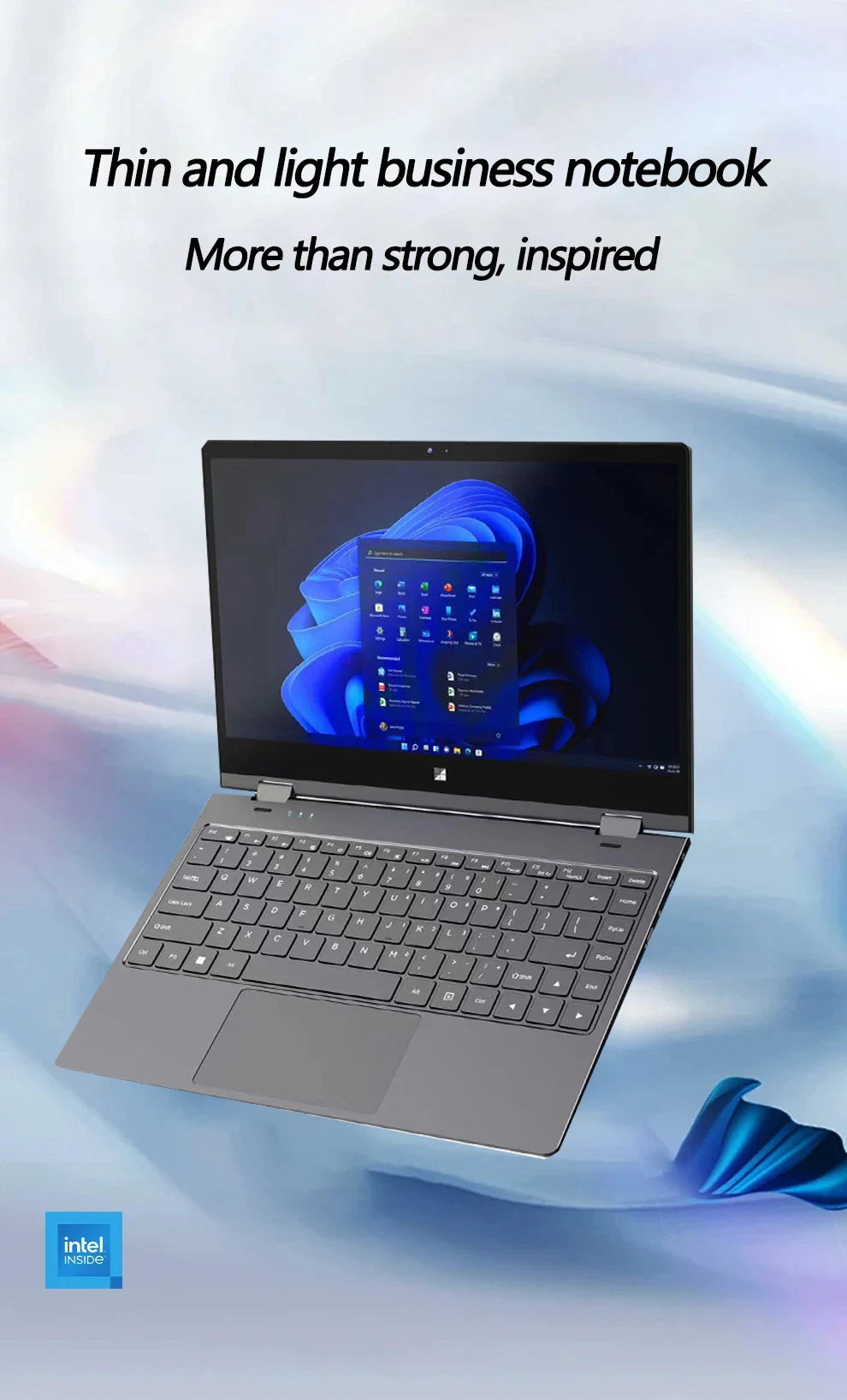 YOGA 14" Mini Laptop Intel N95 32GB RAM 2TB SSD 2-in-1 2.5K Écran Tactile 360°