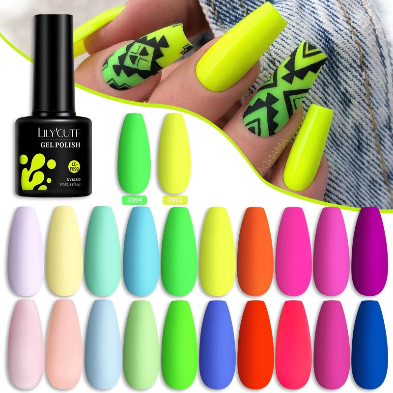 LILYCUTE Summer - Neon Gel Vernis Semi permanent