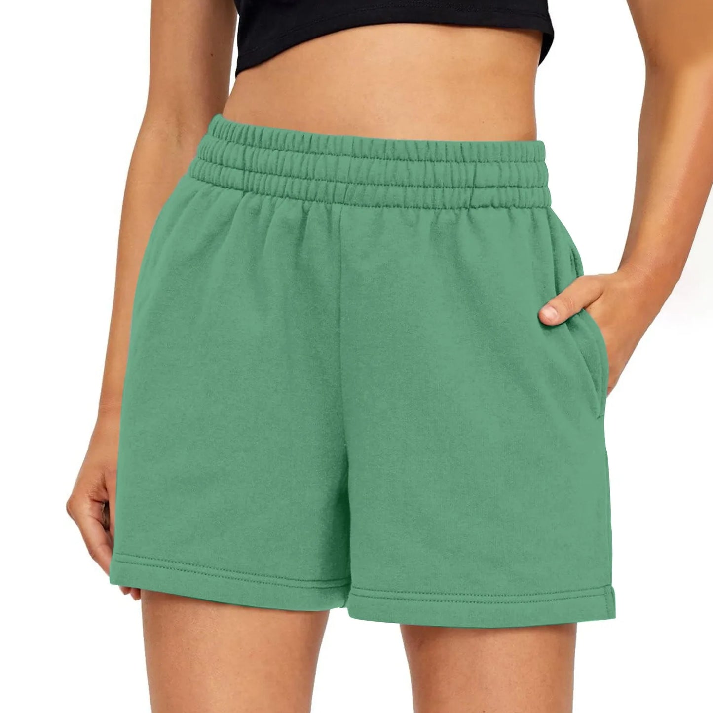 Shorts Femme – Taille Haute, Confortable & Poches