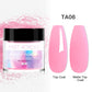 MEET ACROSS 10g poudre acrylique transparente rose blanc polymère professionnel pour extension d'ongles français nail art pas besoin de lampe durcissement