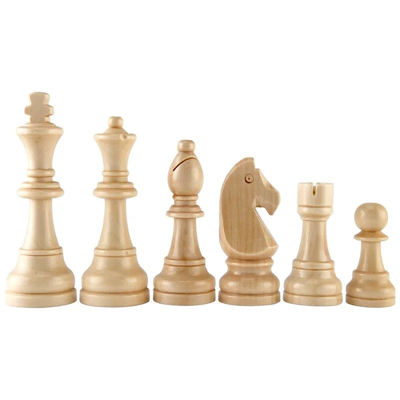 Set Échecs Complet – 32 Pièces en Bois, Accessoires de Jeu