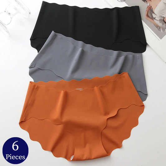 Lot 6 Culottes Femme – Seamless, Satin Doux & Confort Respirant