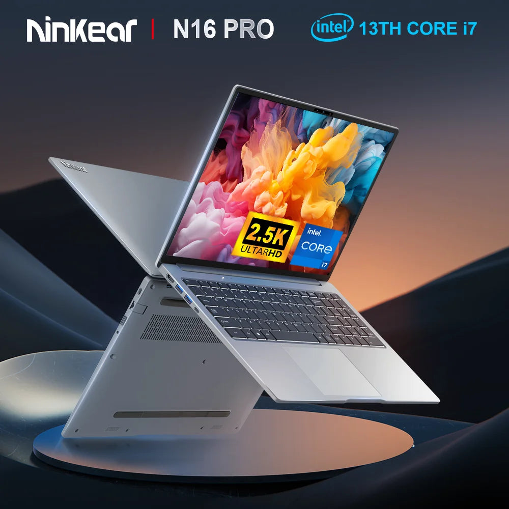 Ninkear N16 Pro Laptop, 16" 2.5K IPS, 120Hz