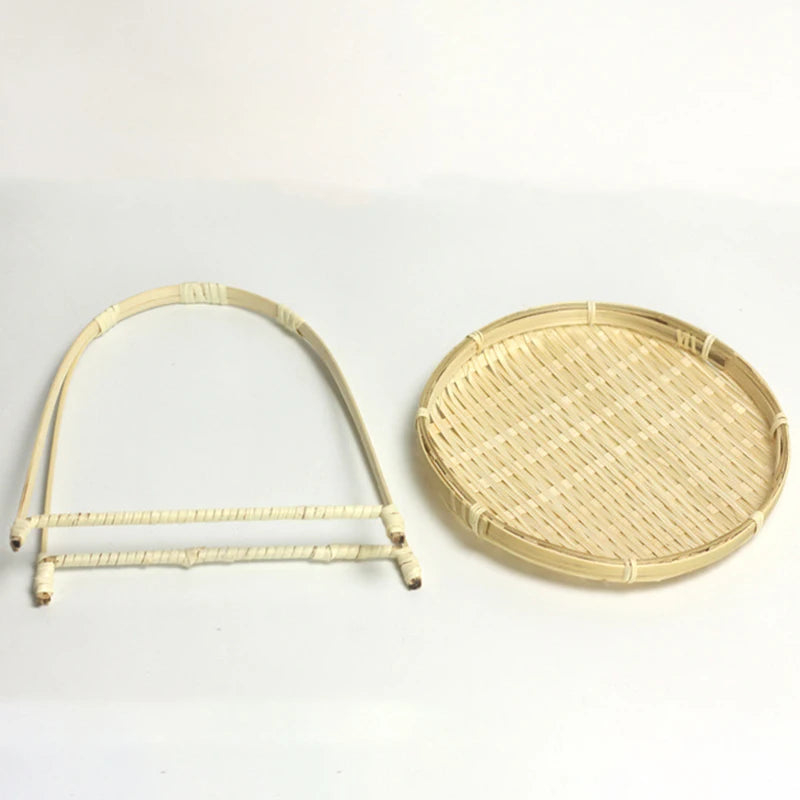 Panier à Paille en Bambou Tissé Rack en Osier